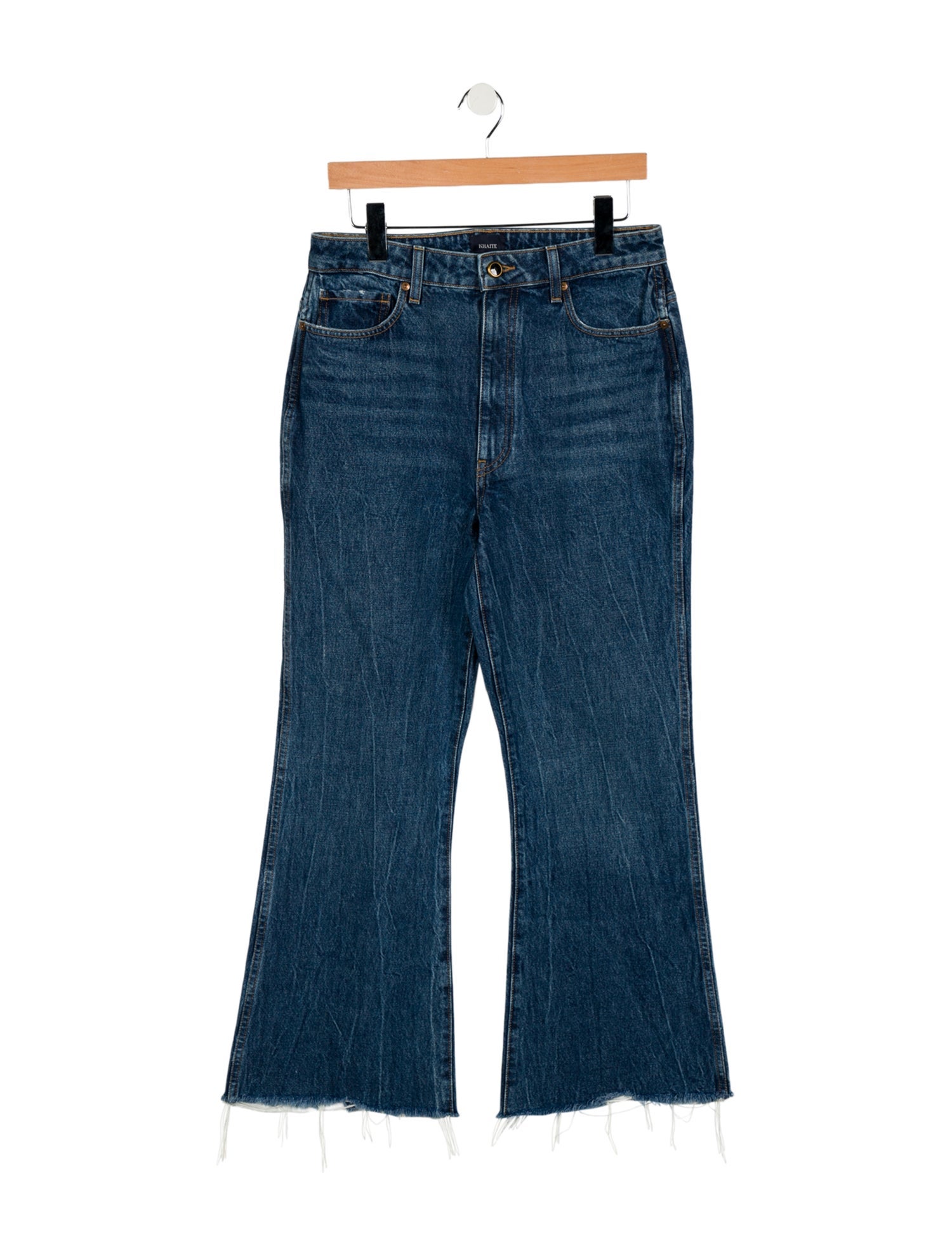 Khaite High-Rise Wide Leg Jeans