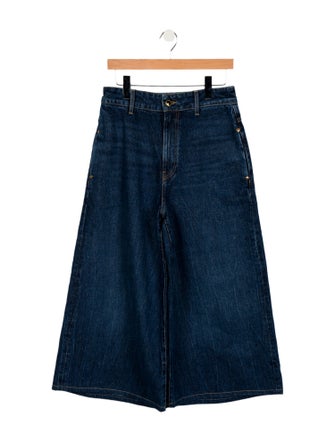 Khaite High-Rise Wide Leg Jeans