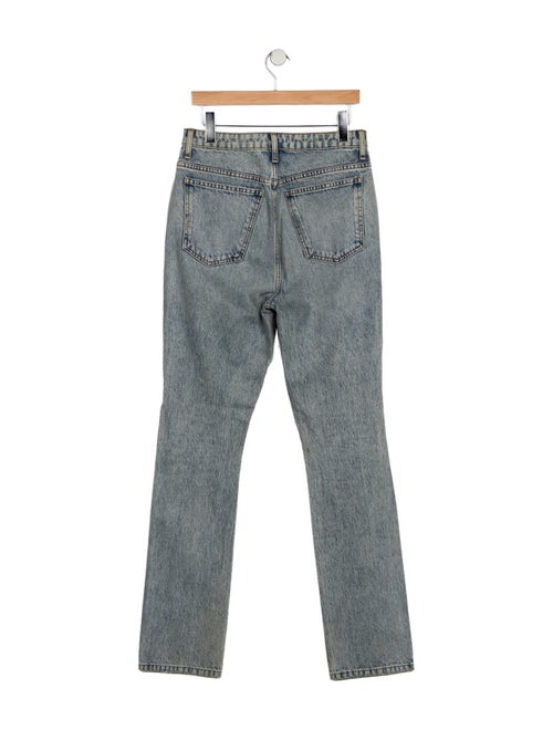 Khaite High-Rise Straight Leg Jeans