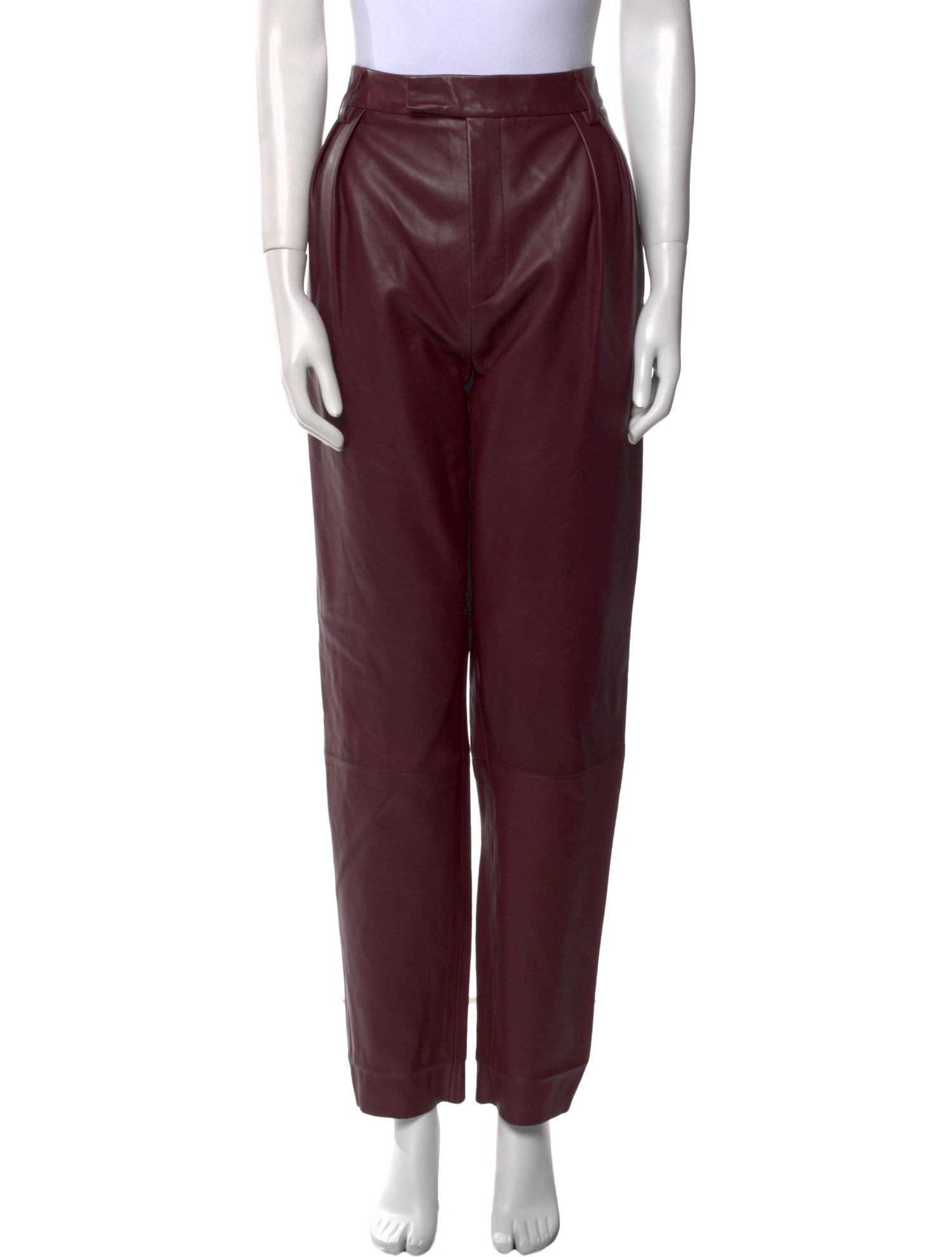 Khaite Leather Skinny Leg Pants