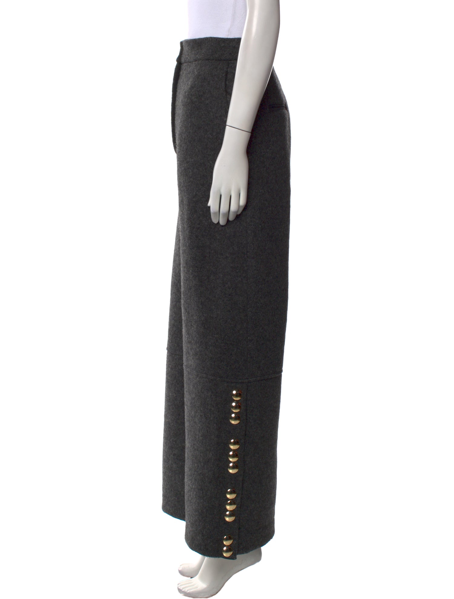 Khaite Virgin Wool Wide Leg Pants