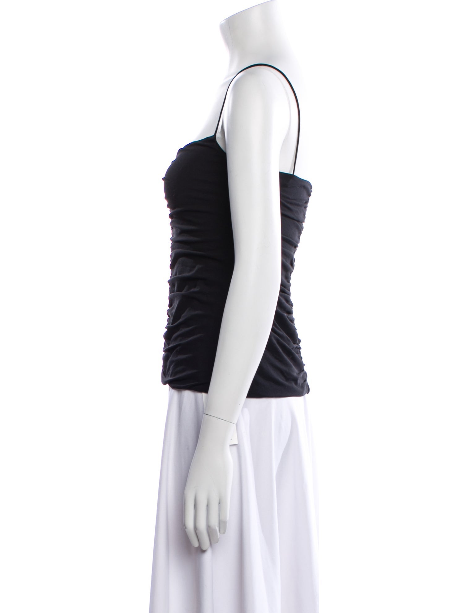 Khaite Square Neckline Sleeveless Top