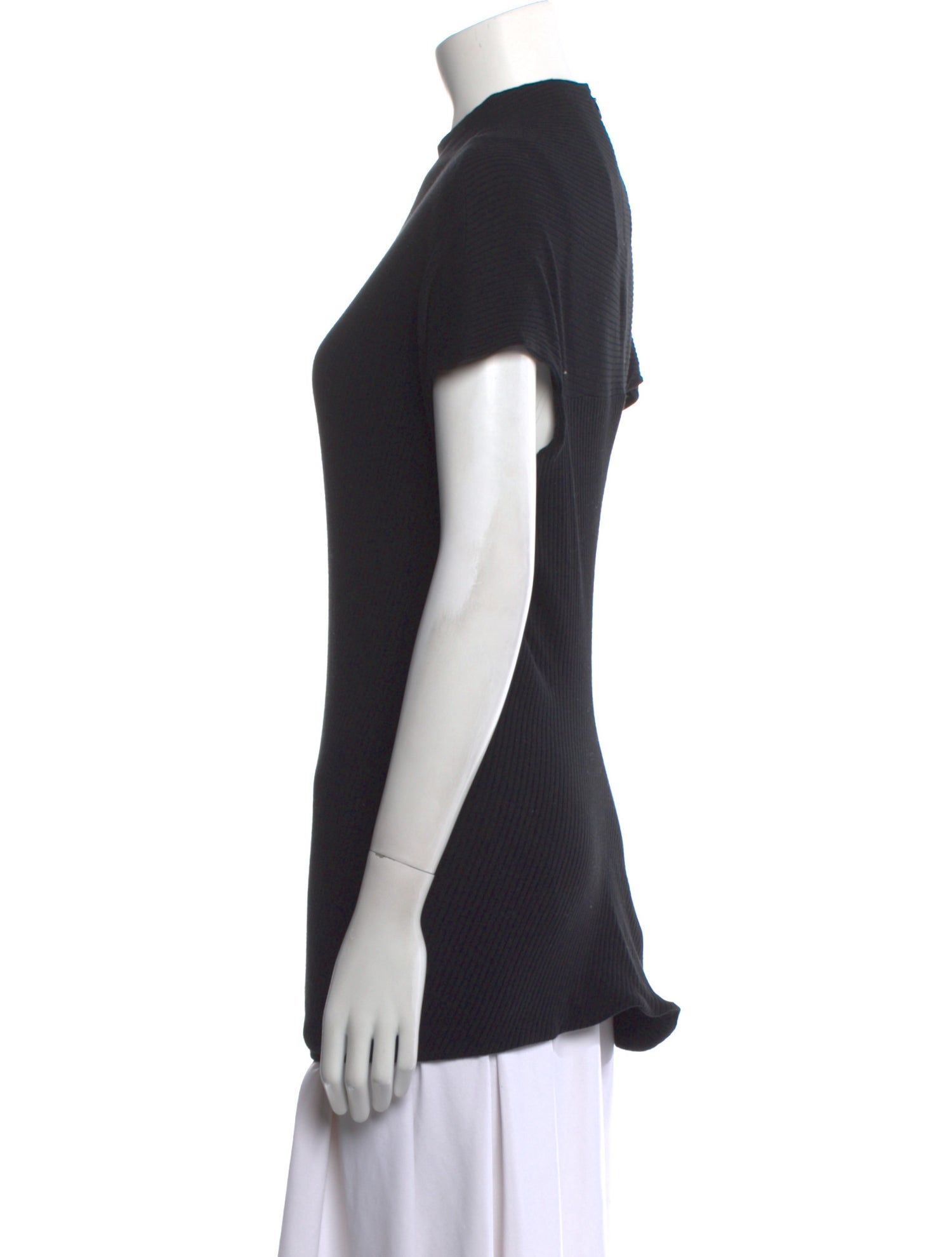Khaite Mock Neck Short Sleeve T-Shirt