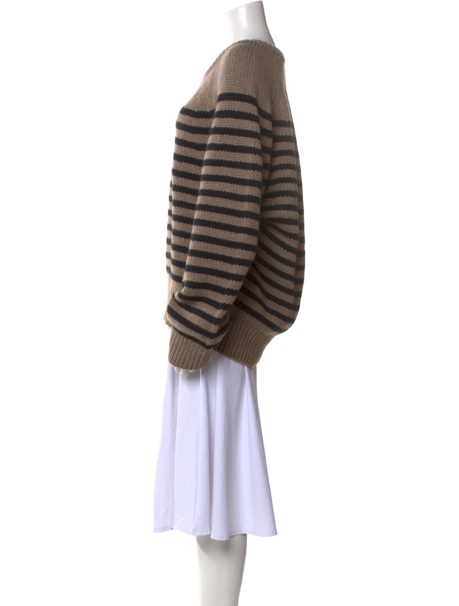 Khaite Cashmere Striped Sweater