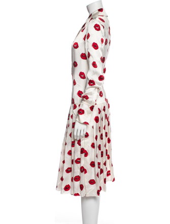 Khaite Printed Midi Length Dress