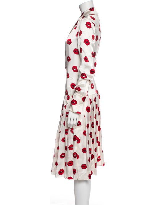 Khaite Printed Midi Length Dress