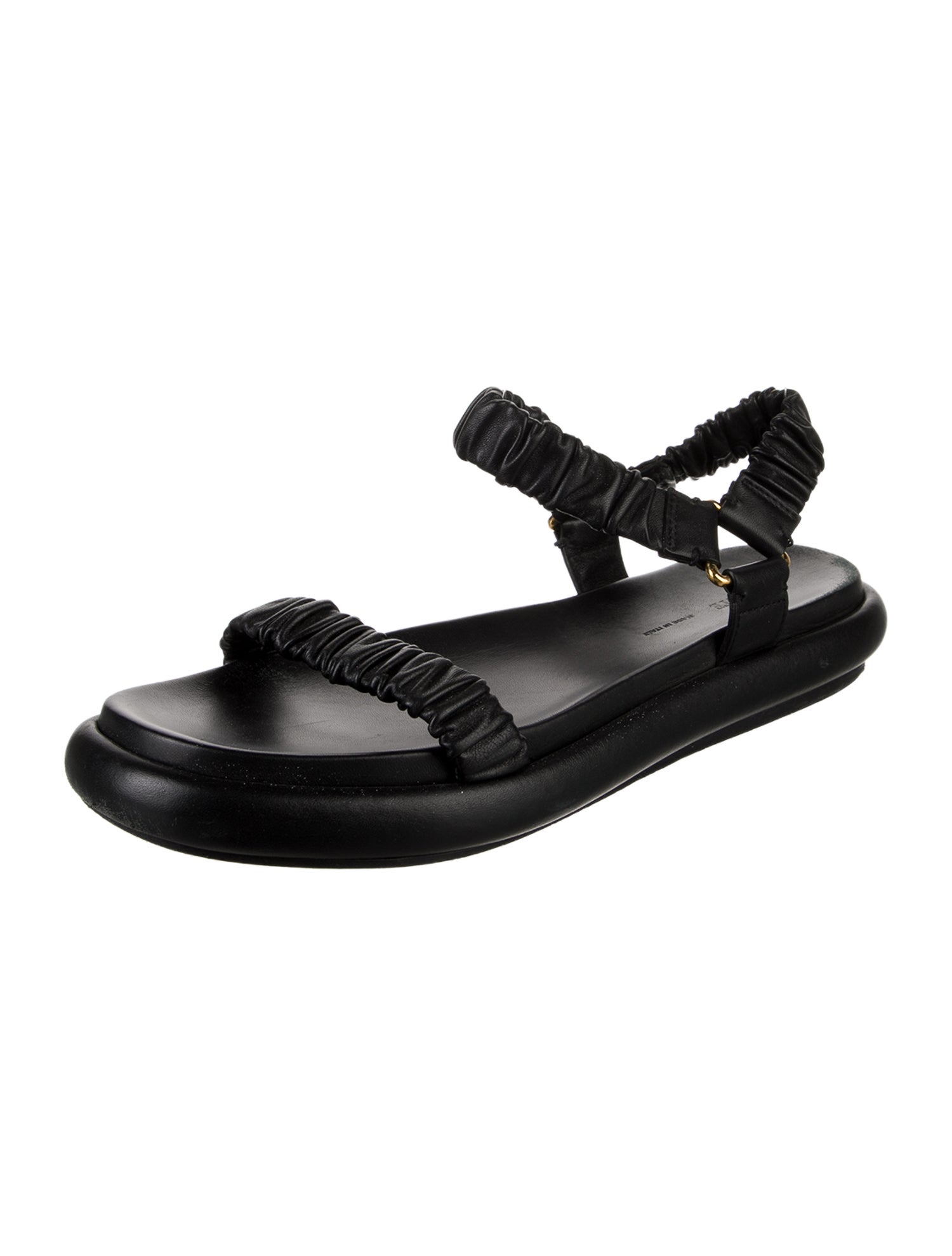 Khaite Leather Slingback Sandals