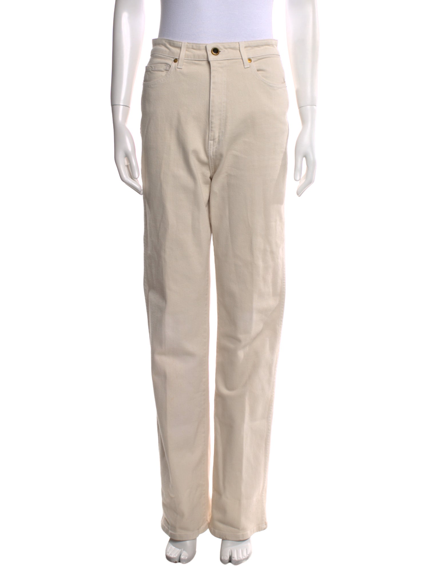 Khaite High-Rise Wide Leg Jeans