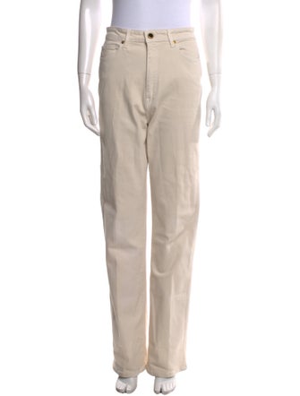 Khaite High-Rise Wide Leg Jeans