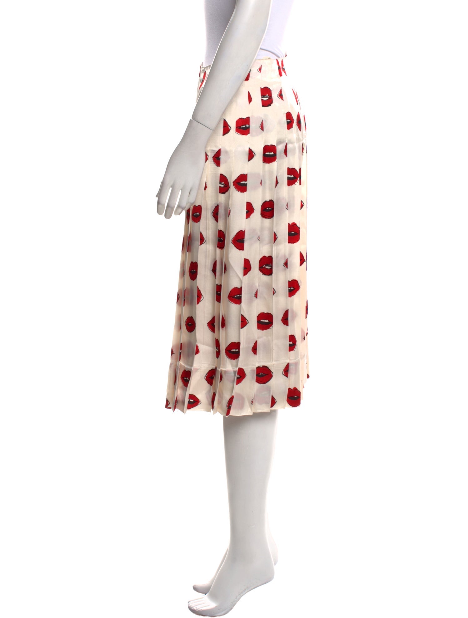 Khaite Printed Knee-Length Skirt