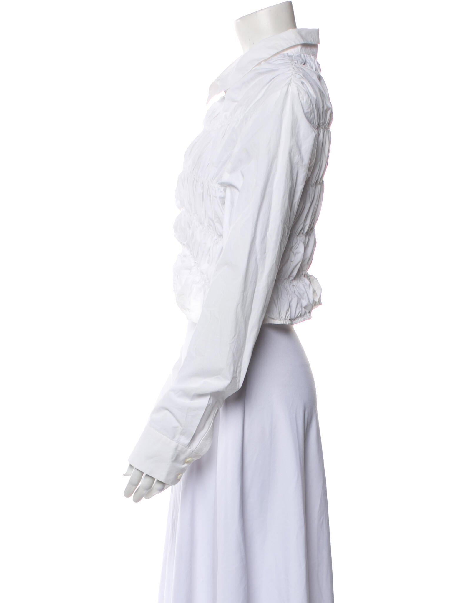 Khaite Long Sleeve Crop Top