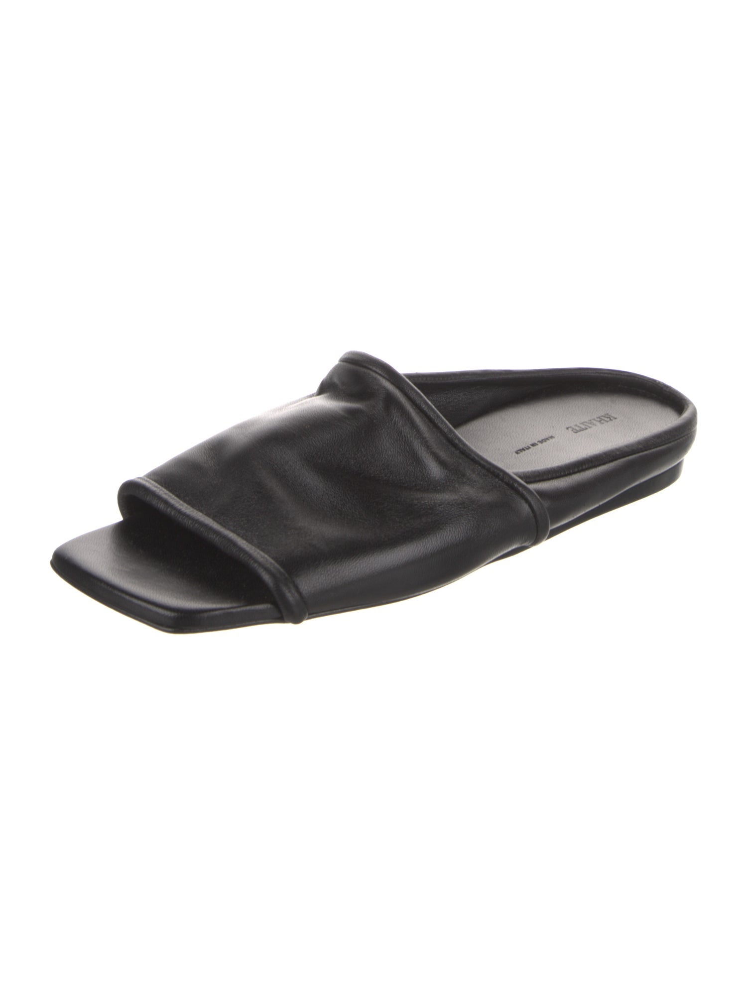 Khaite Leather Slides