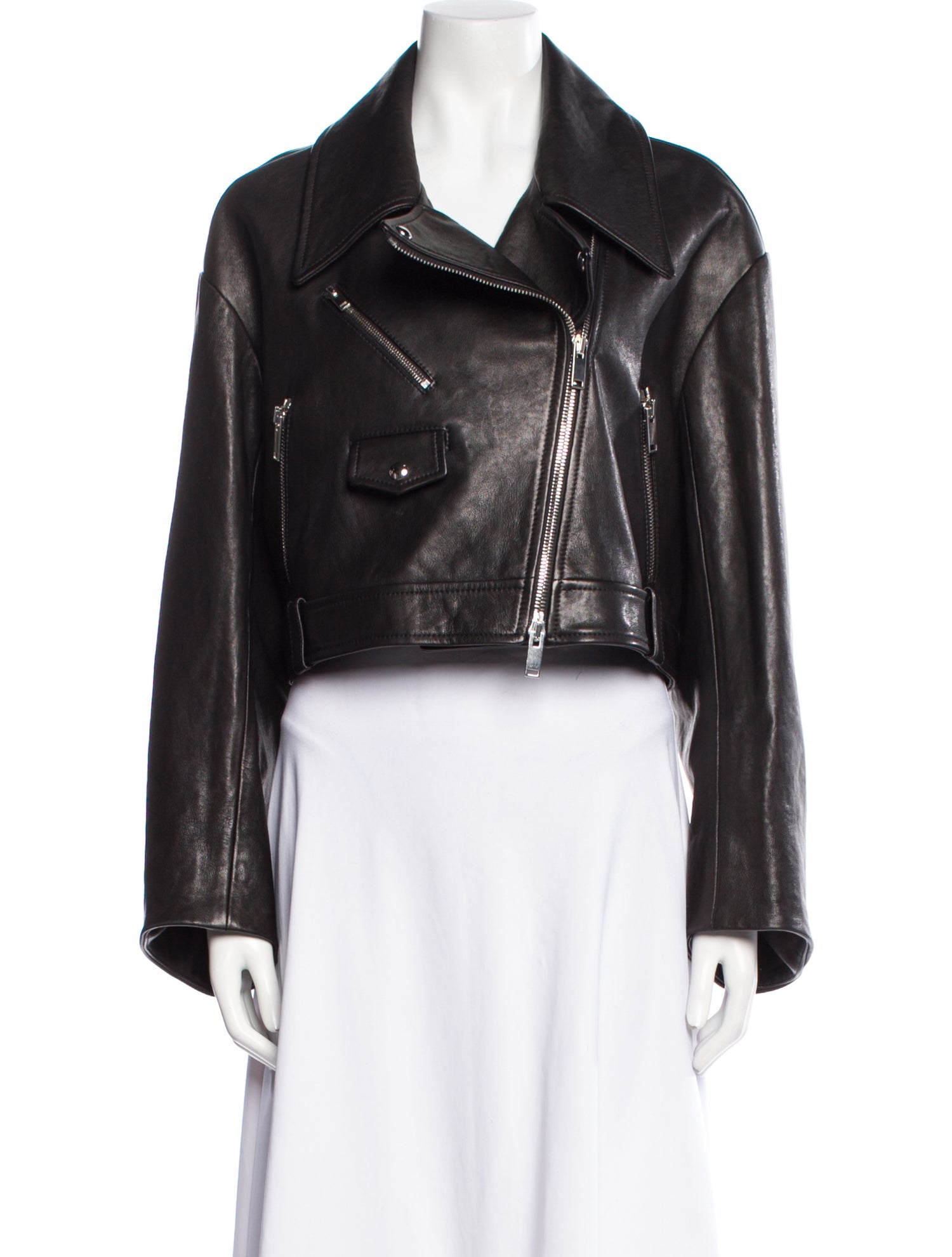 Khaite Leather Biker Jacket