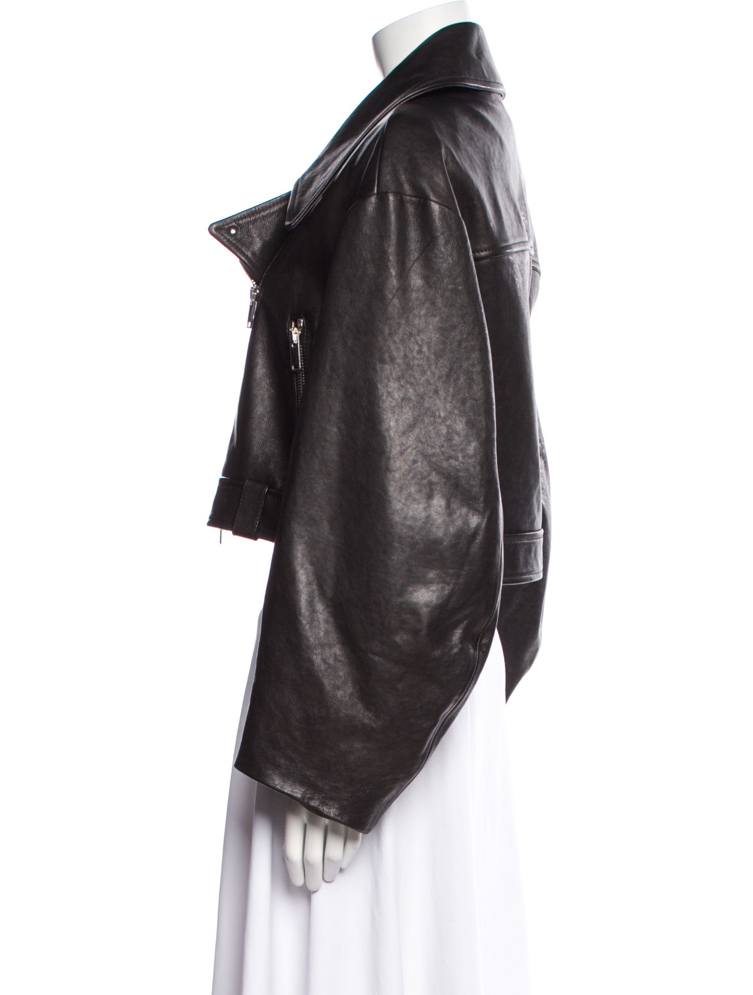 Khaite Leather Biker Jacket