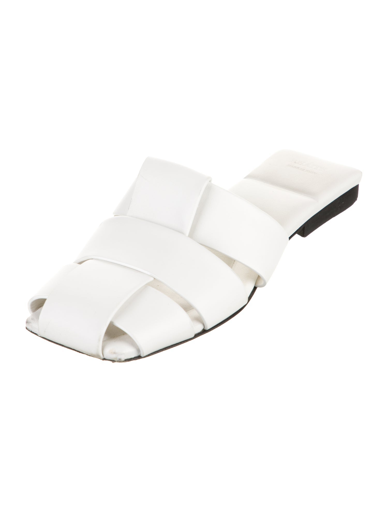 Khaite Leather Slides
