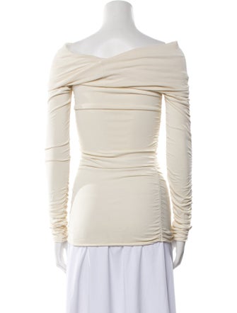 Khaite Virgin Wool Off-The-Shoulder Tunic