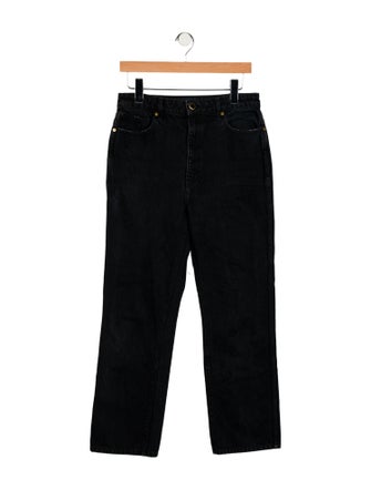 Khaite High-Rise Straight Leg Jeans