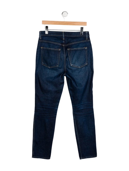Khaite High-Rise Straight Leg Jeans