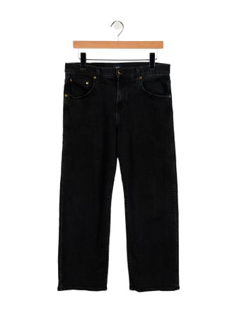 Khaite Mid-Rise Straight Leg Jeans