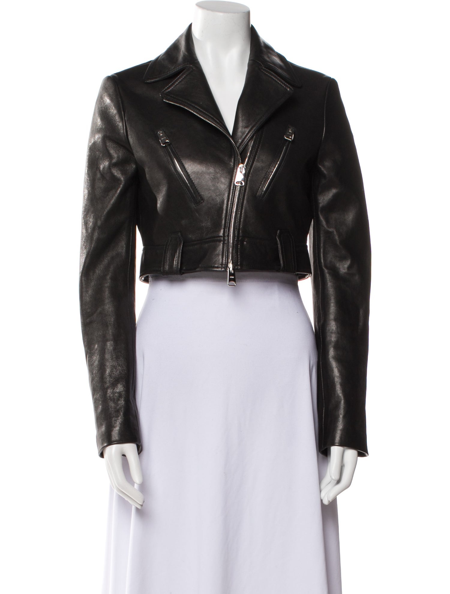Khaite Nuellen Leather Biker Jacket