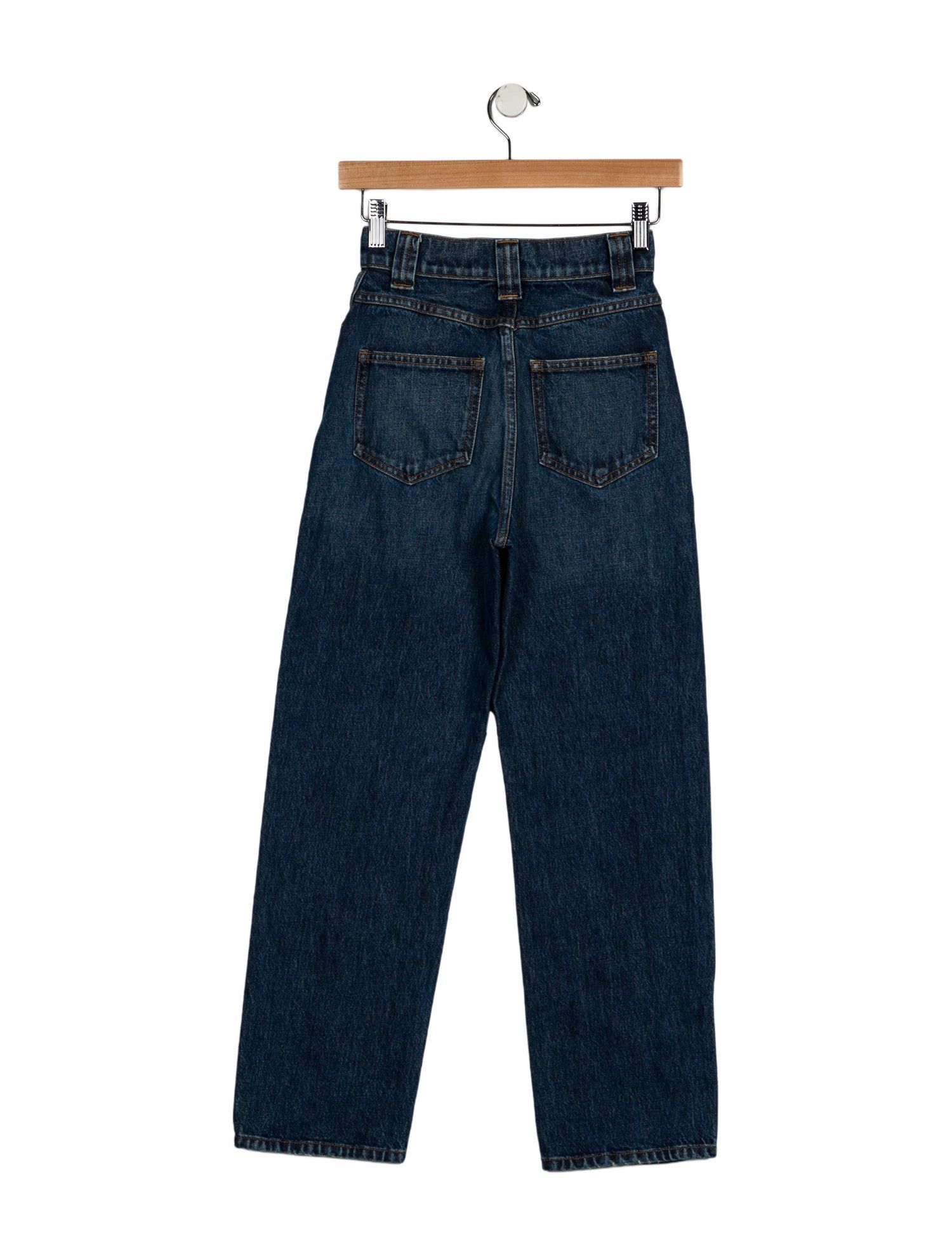 Khaite High-Rise Straight Leg Jeans