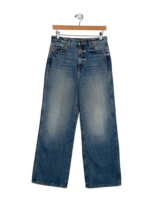 Khaite High-Rise Wide Leg Jeans