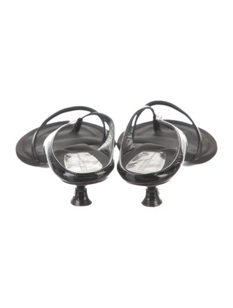 Khaite Patent Leather Slides