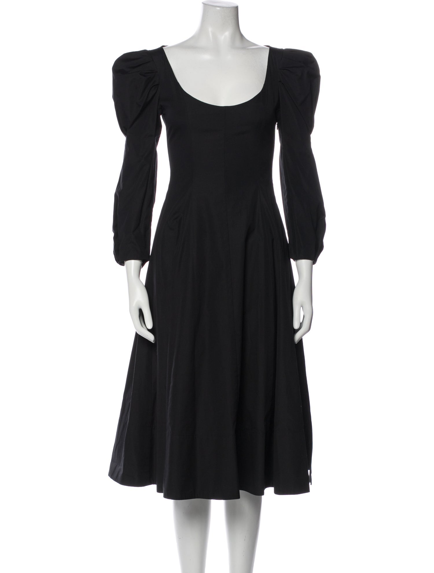 Khaite Scoop Neck Midi Length Dress