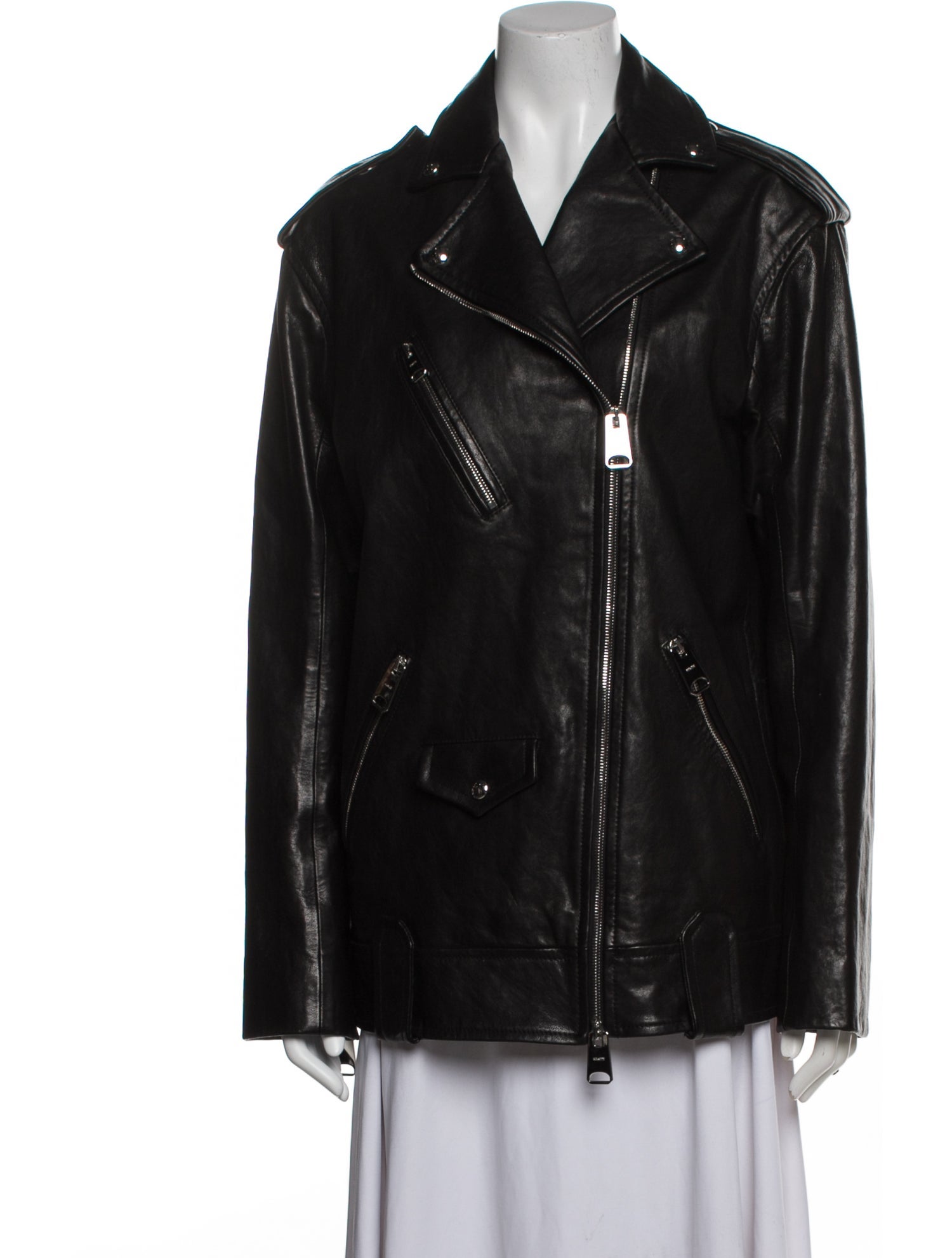 Khaite Lambskin Biker Jacket