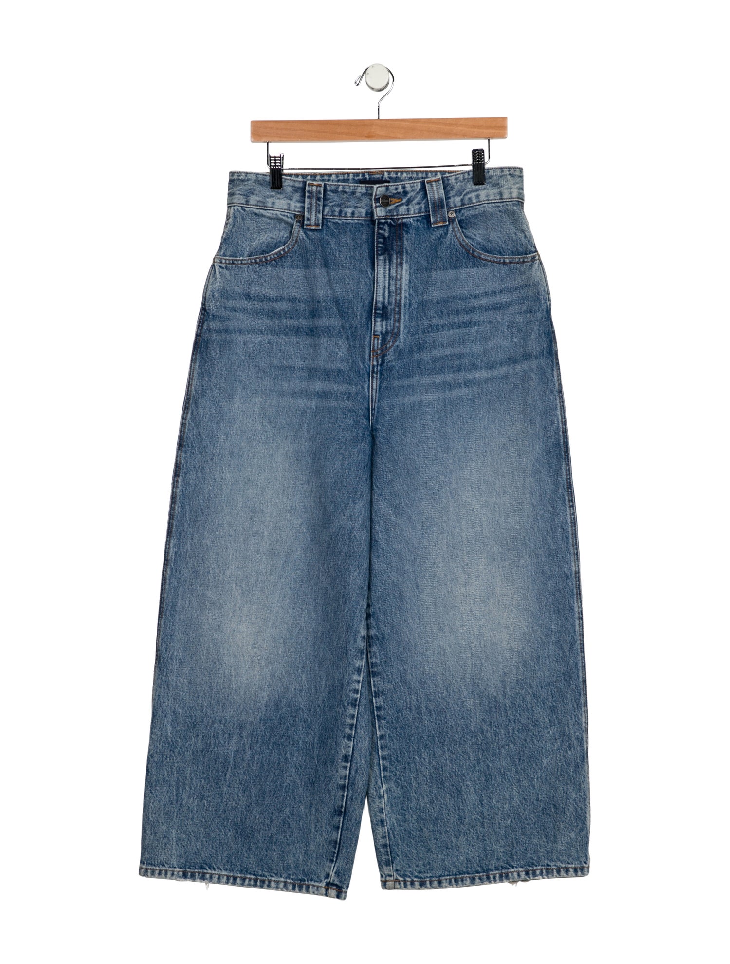 Khaite High-Rise Wide Leg Jeans