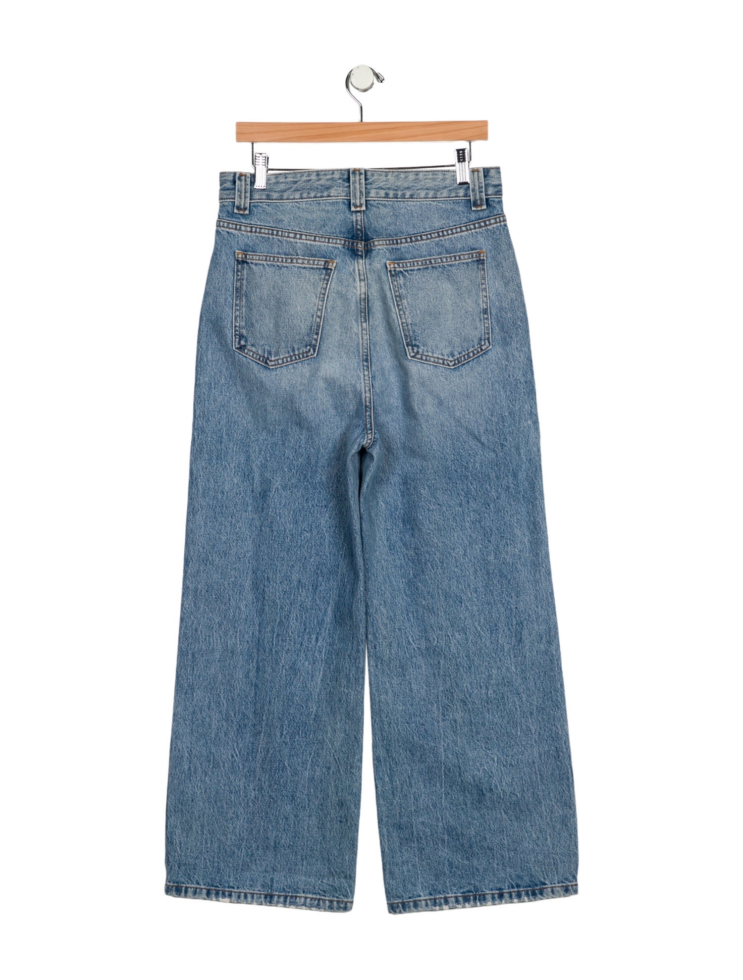 Khaite High-Rise Wide Leg Jeans