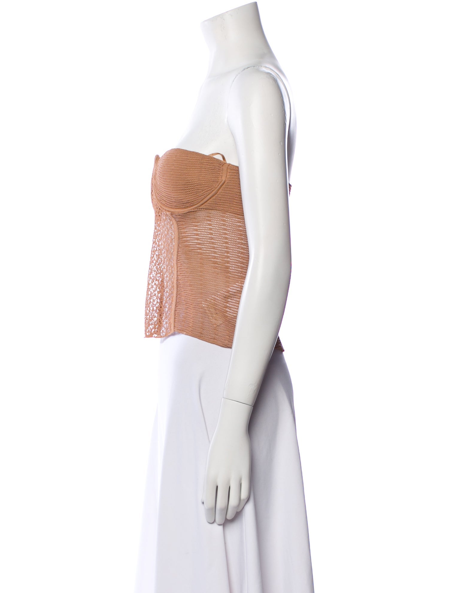 Khaite Strapless Crop Top