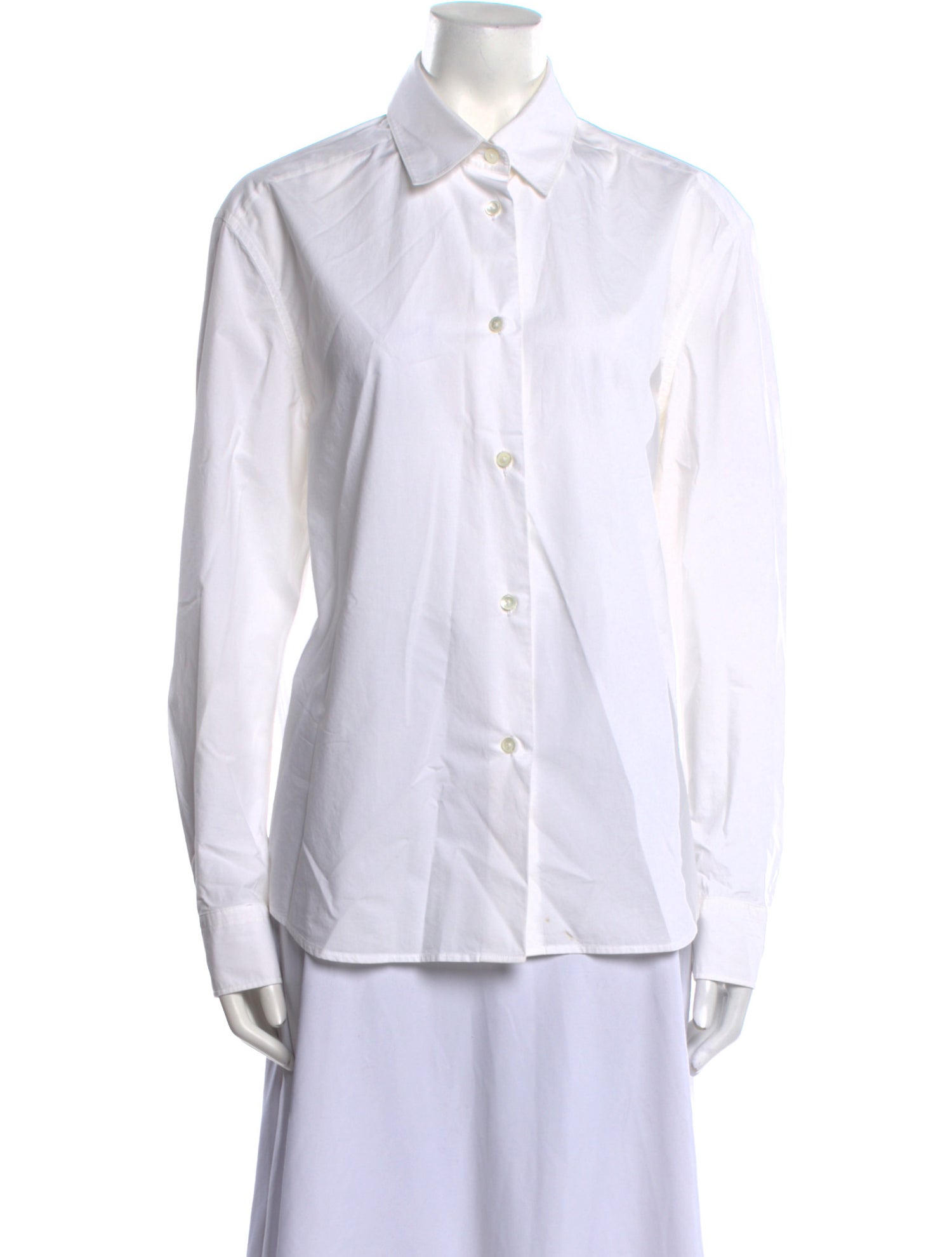 Khaite Long Sleeve Button-Up Top