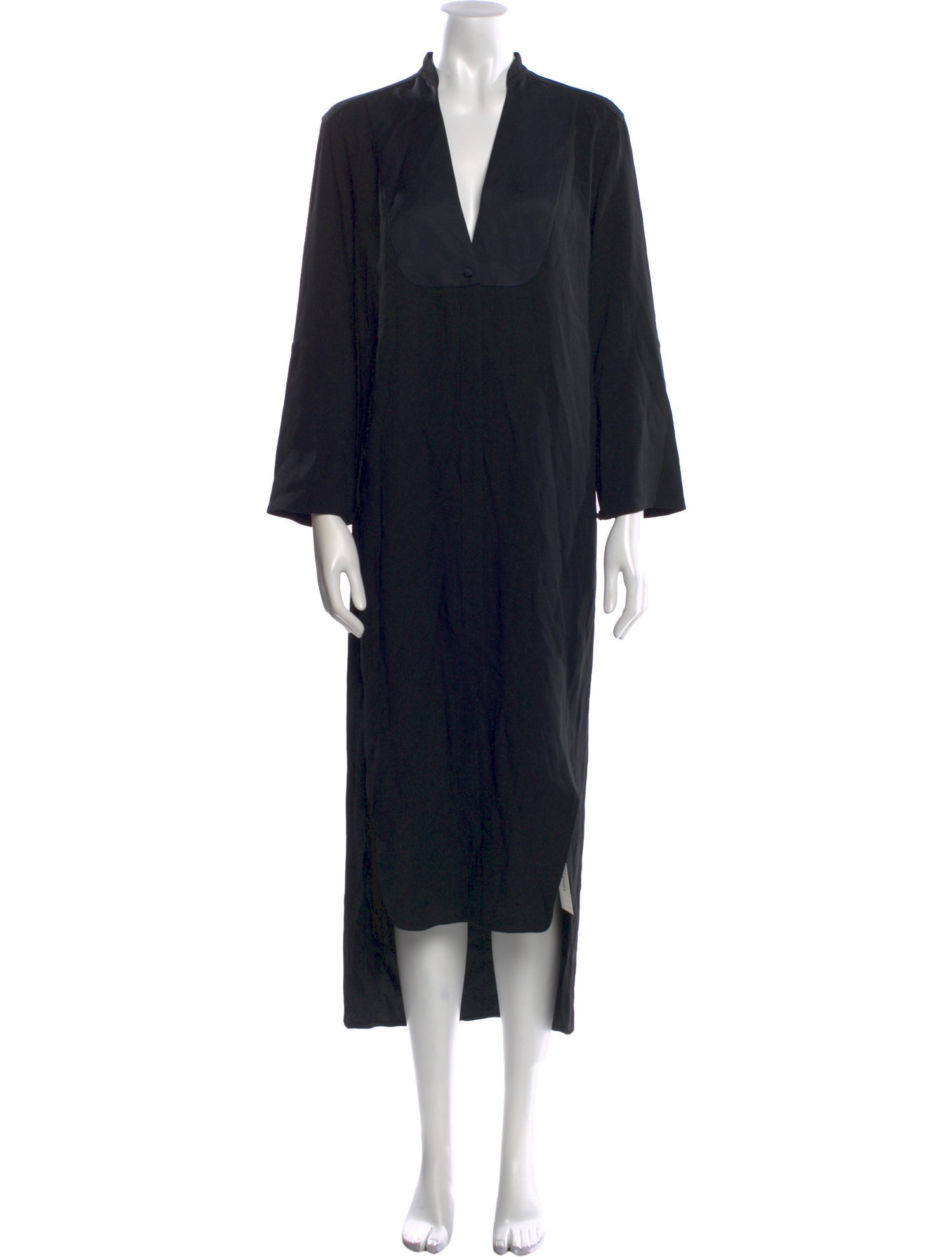 Khaite V-Neck Midi Length Dress