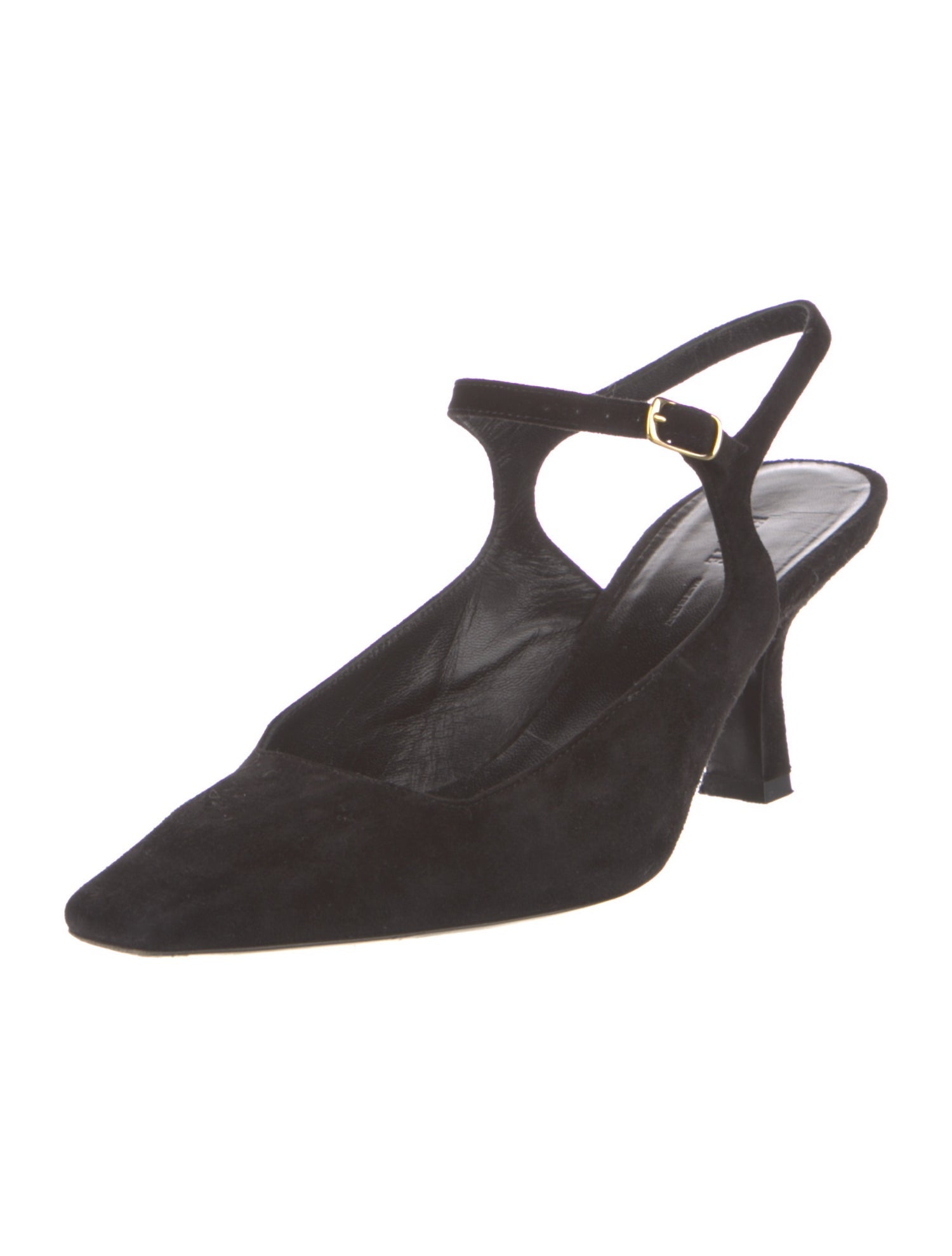 Khaite Suede Slingback Pumps