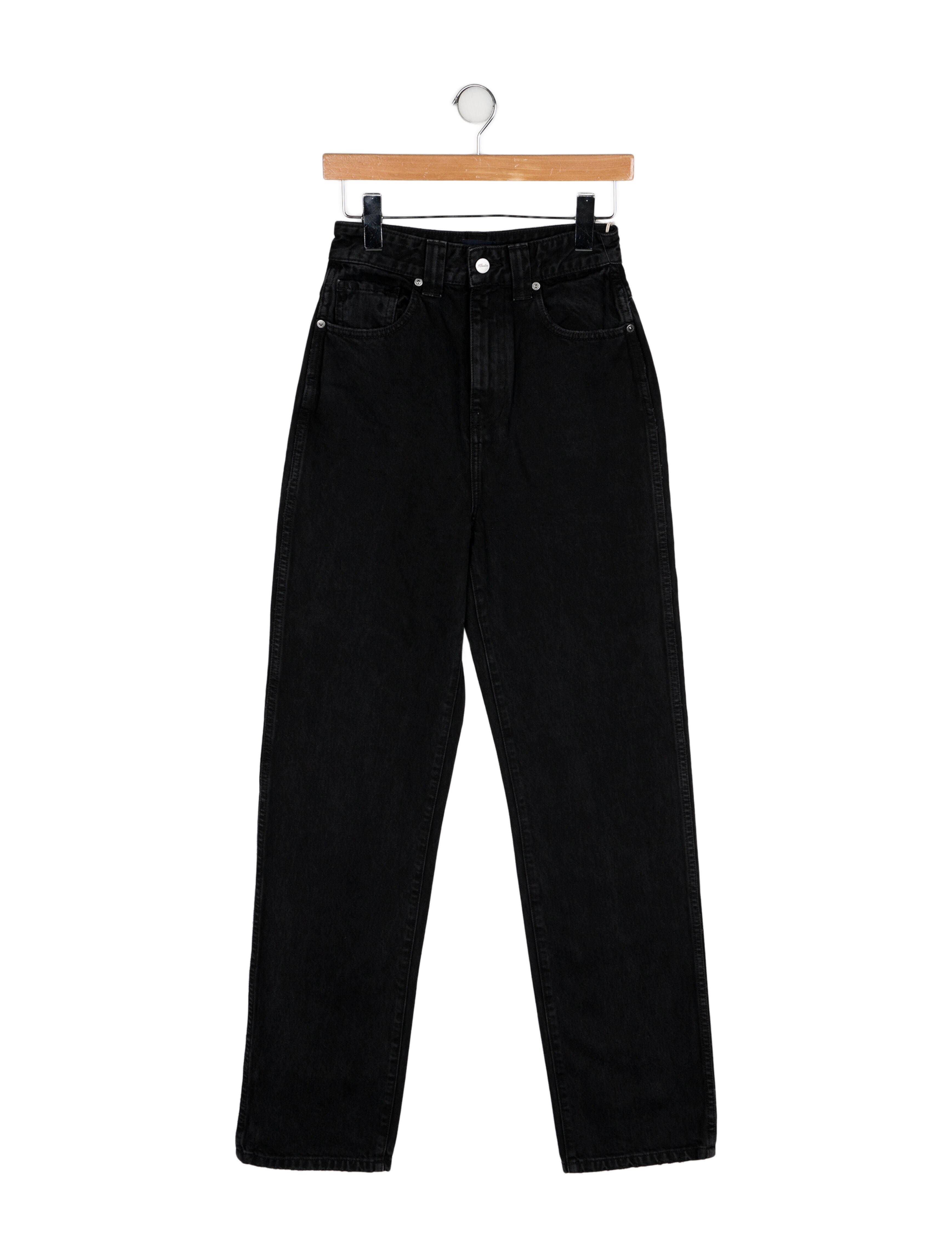 Khaite High-Rise Straight Leg Jeans