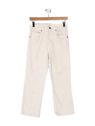 Khaite Mid-Rise Straight Leg Jeans