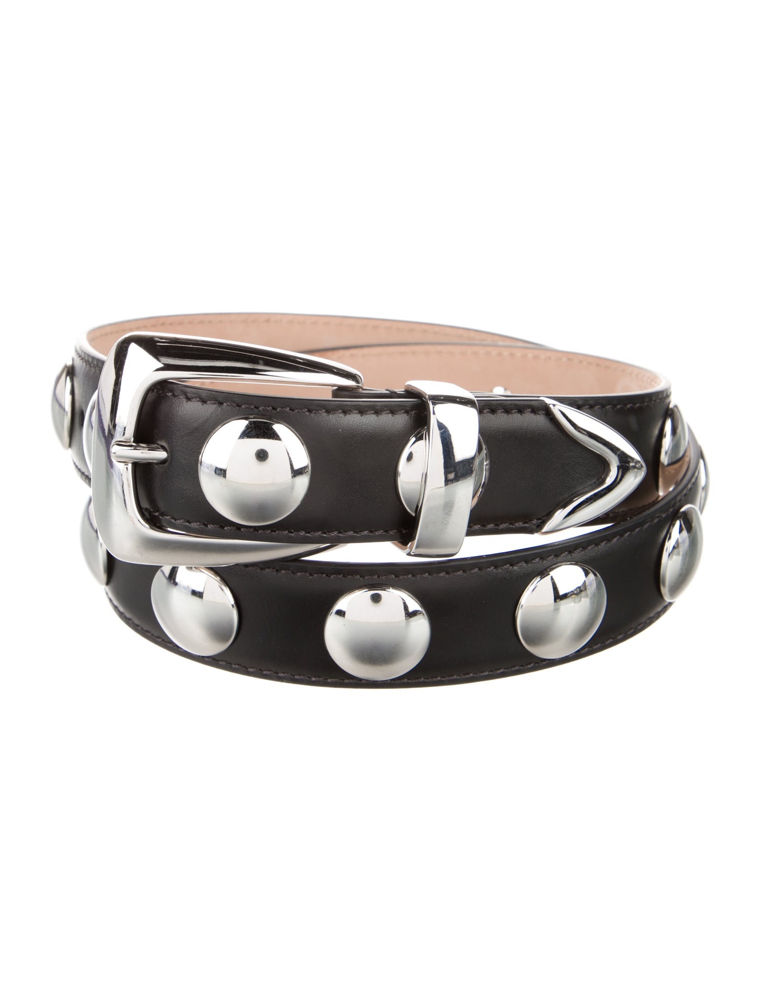 Khaite Leather Studded Accents Belt