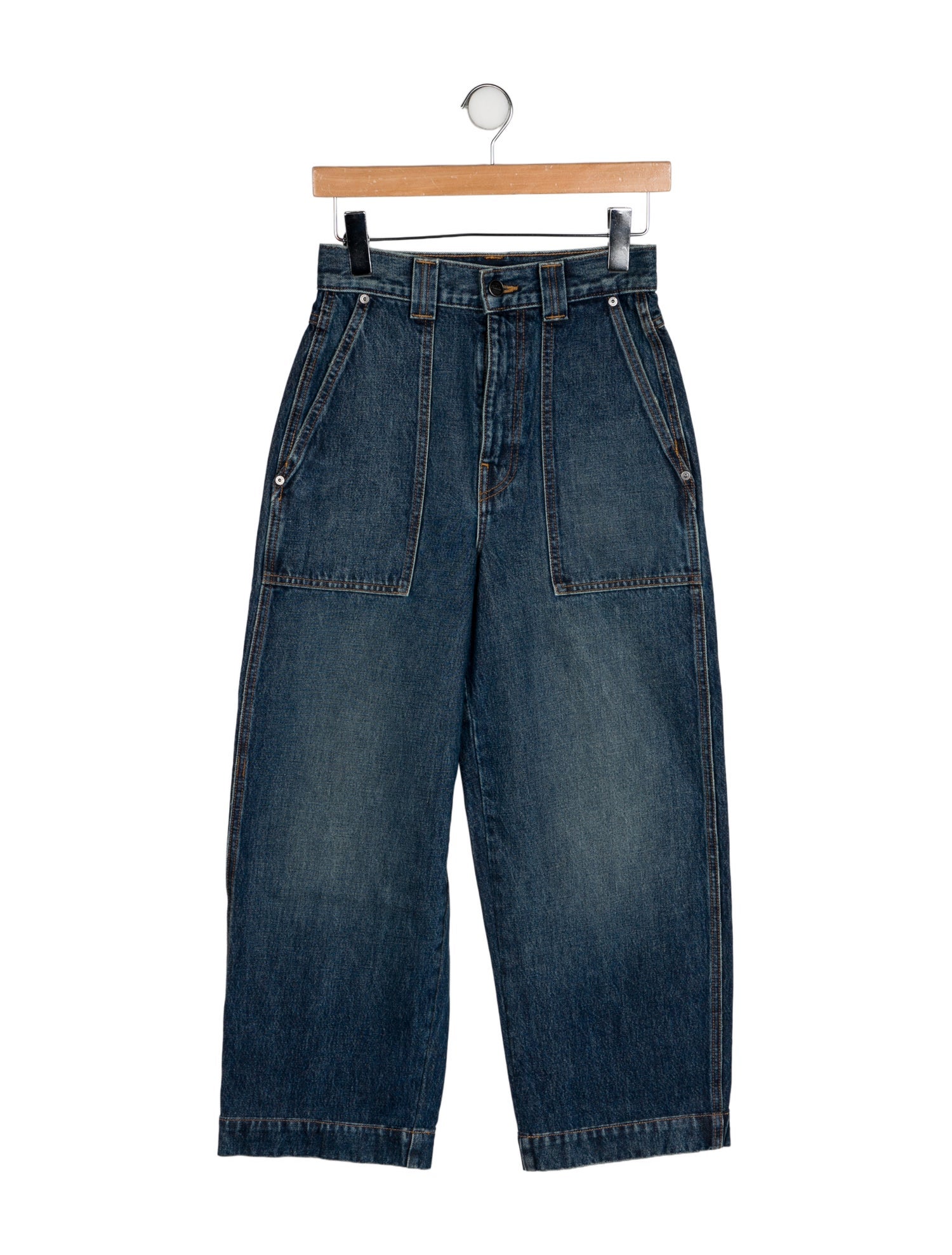 Khaite High-Rise Wide Leg Jeans w/ Tags