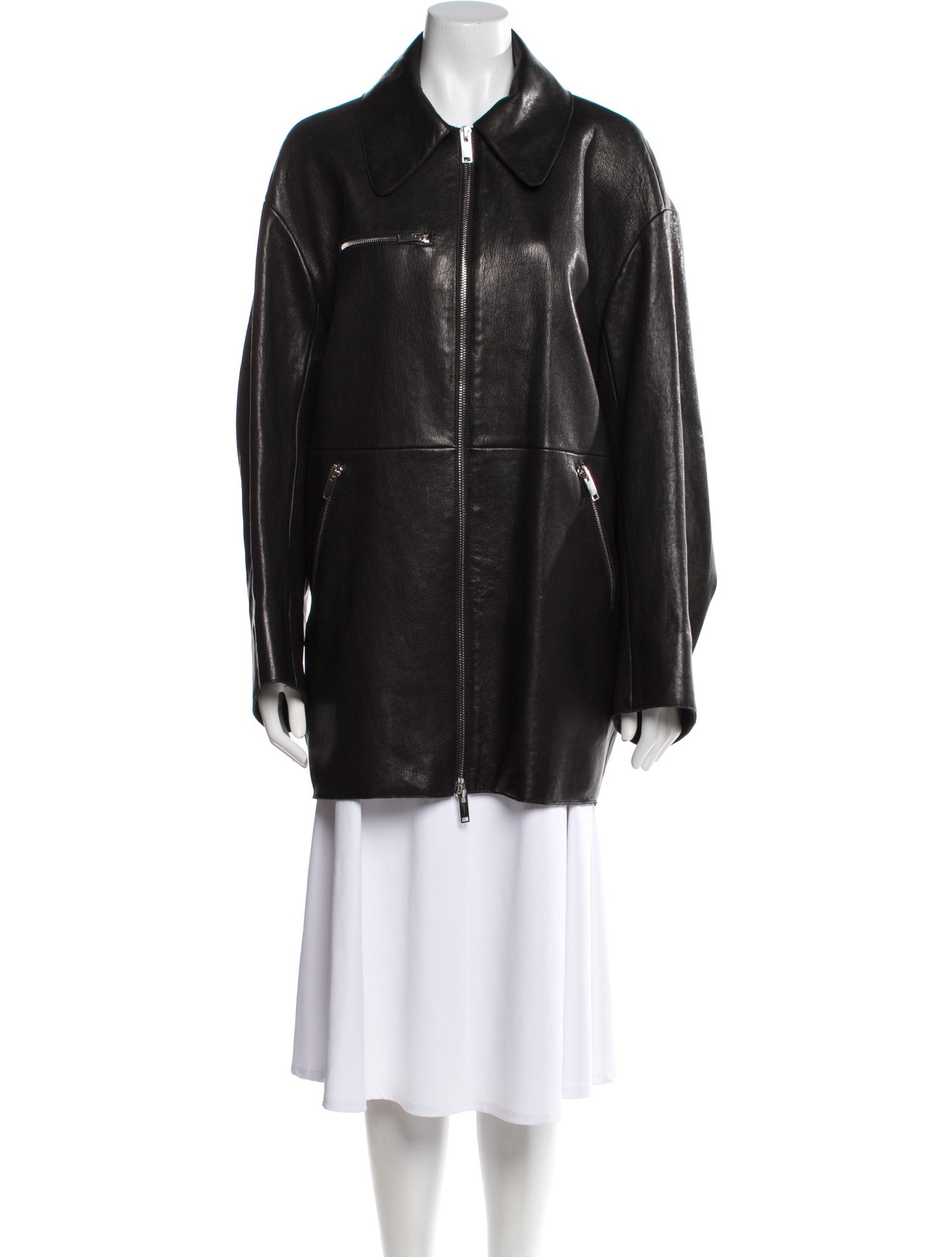 Khaite Leather Coat