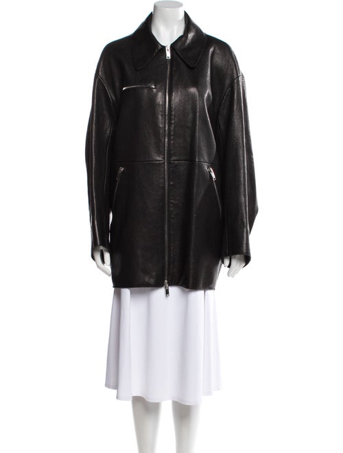 Khaite Leather Coat