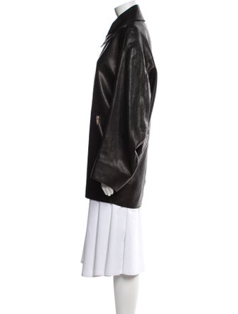 Khaite Leather Coat