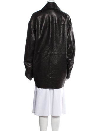 Khaite Leather Coat