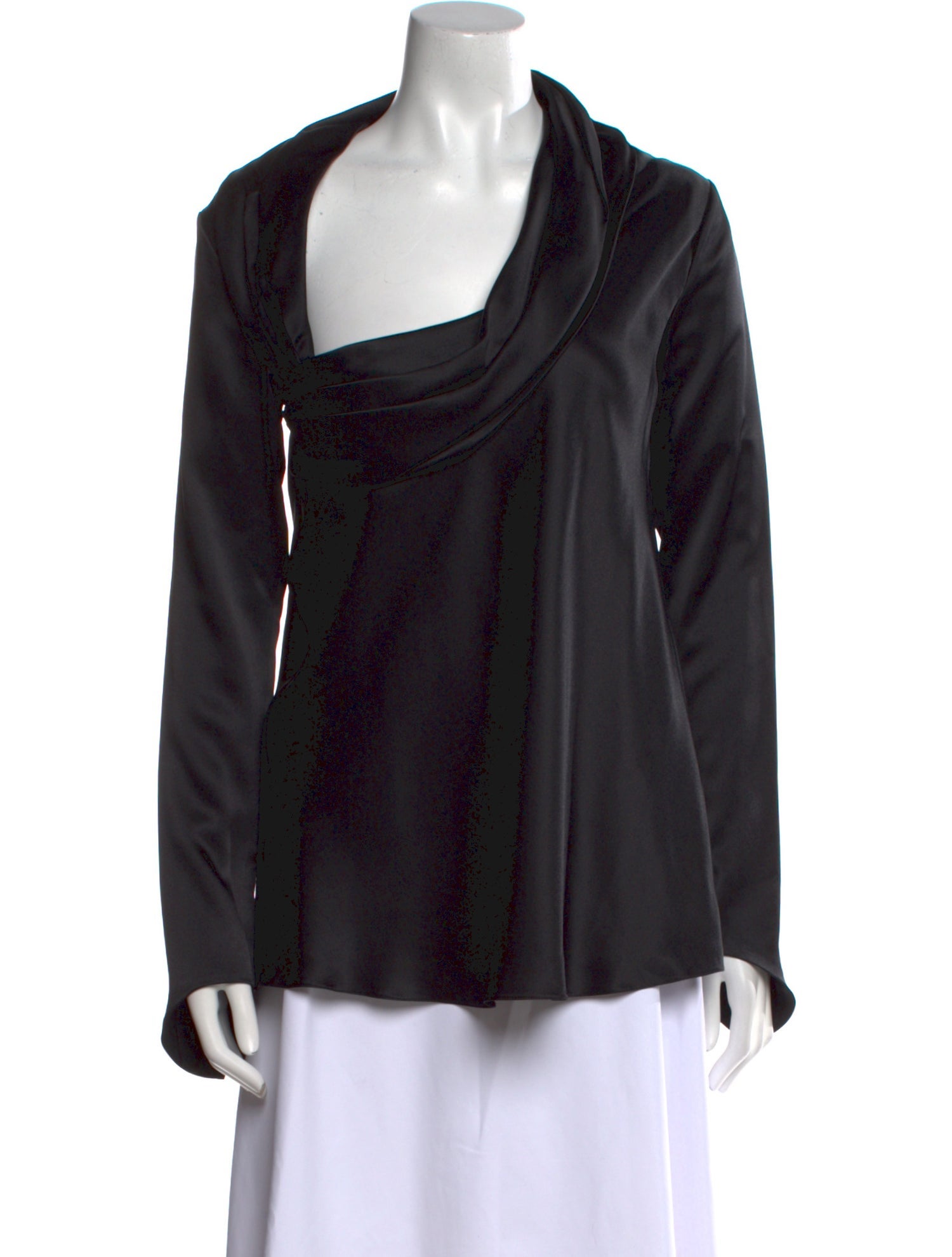 Khaite Silk Asymmetrical Blouse