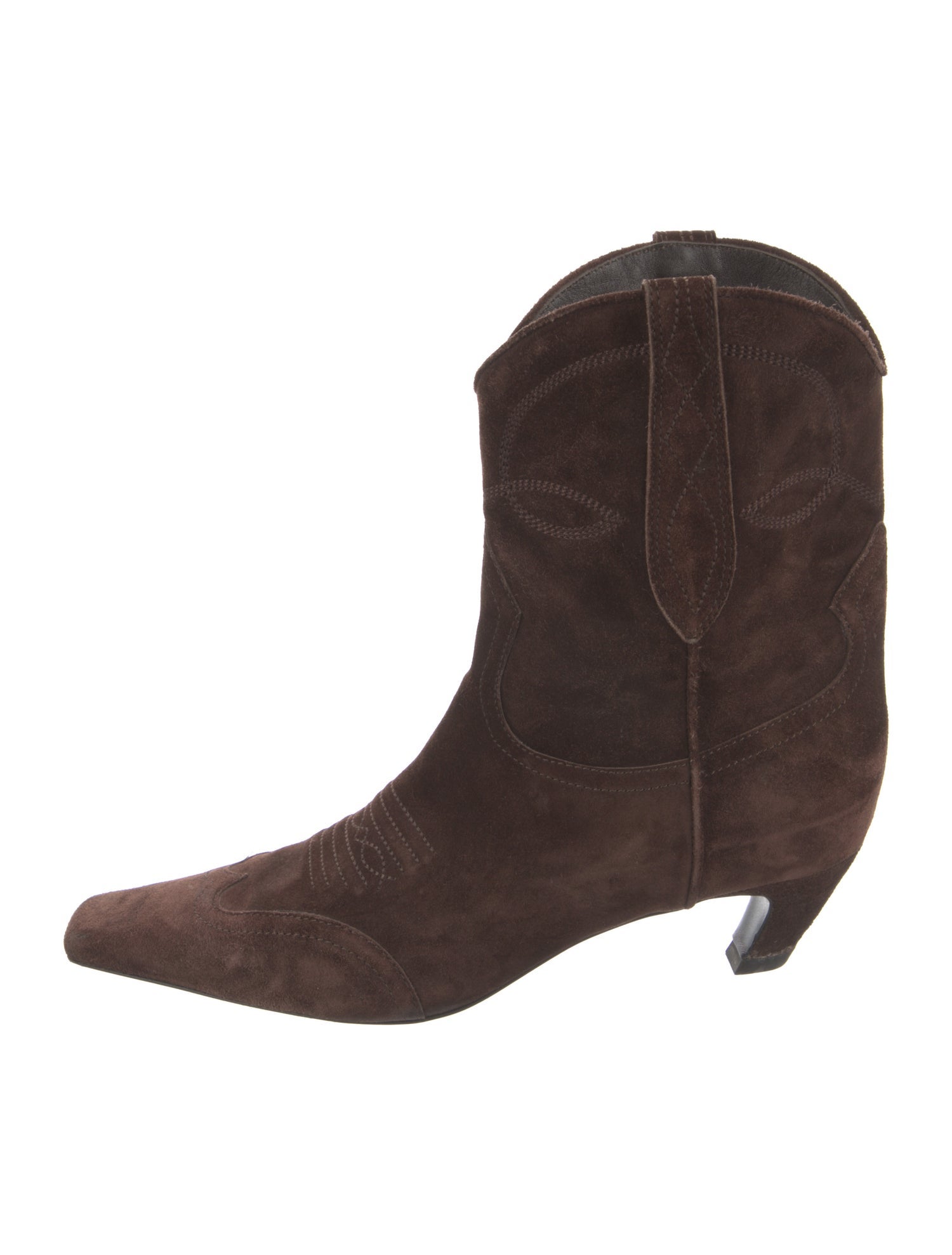 Khaite Suede Western Boots