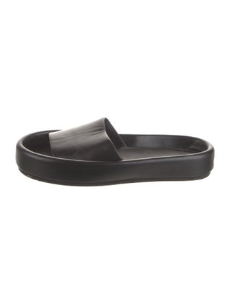 Khaite Leather Slides