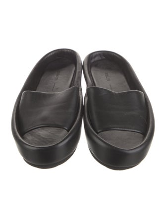 Khaite Leather Slides