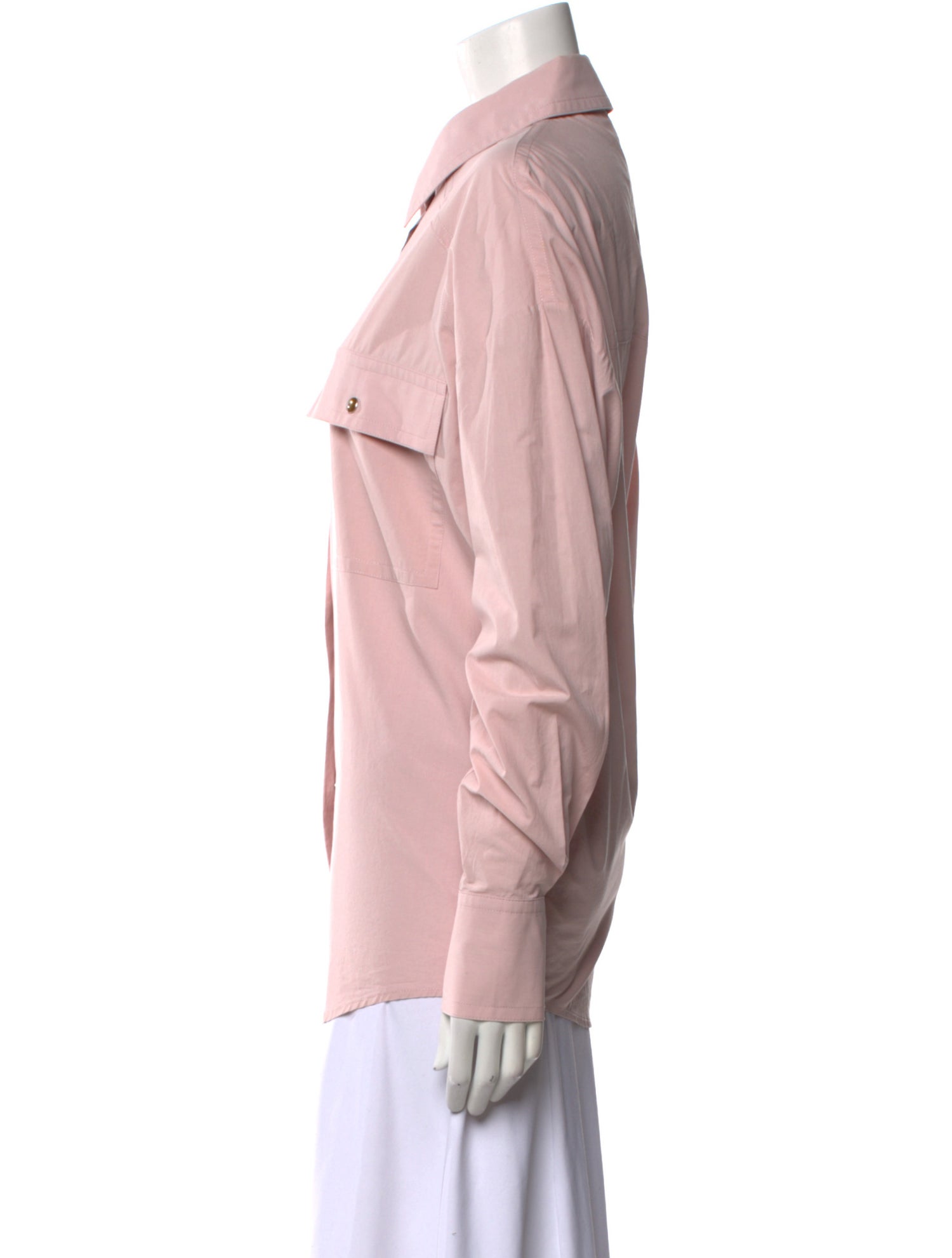 Khaite Long Sleeve Button-Up Top