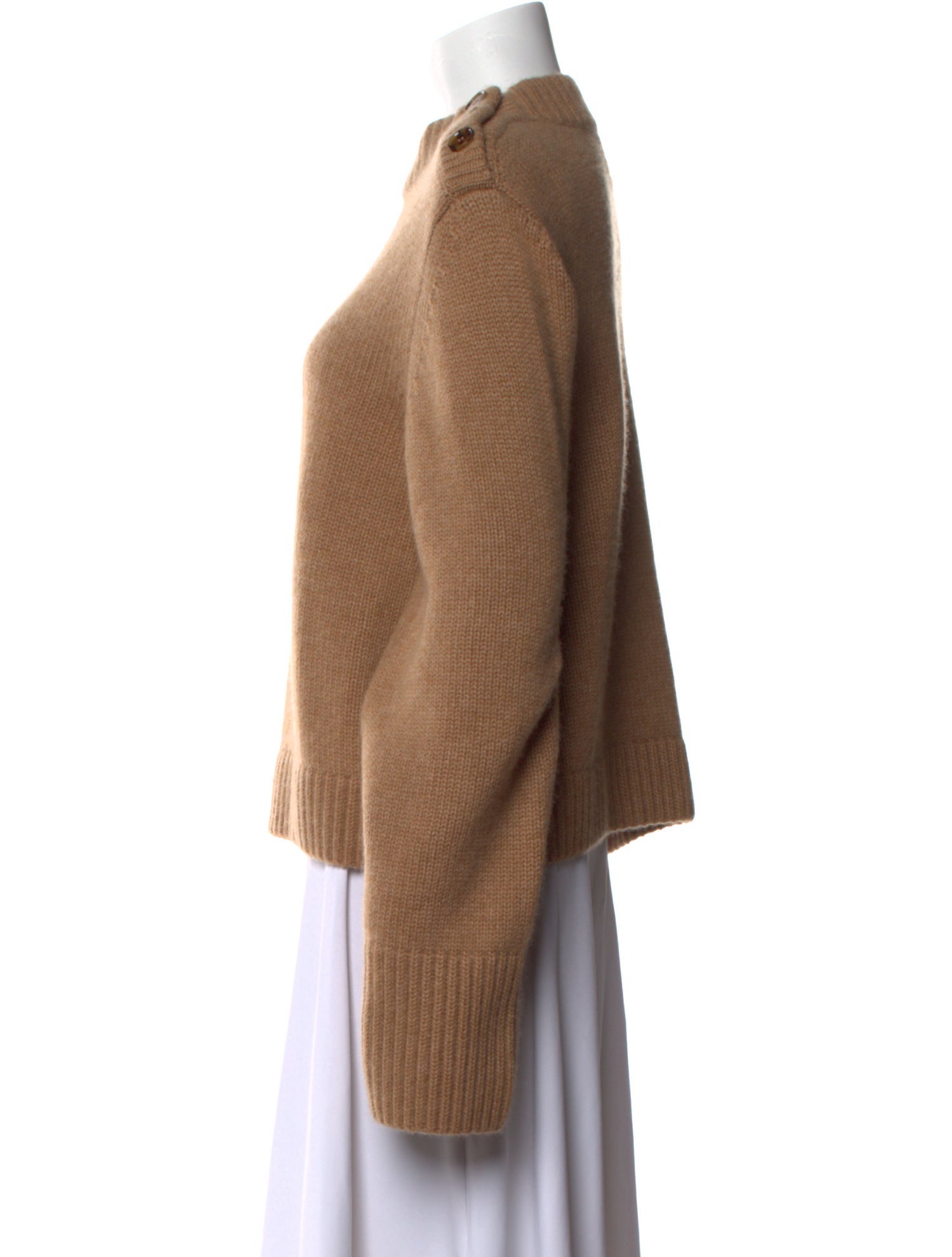 Khaite Cashmere Mock Neck Sweater