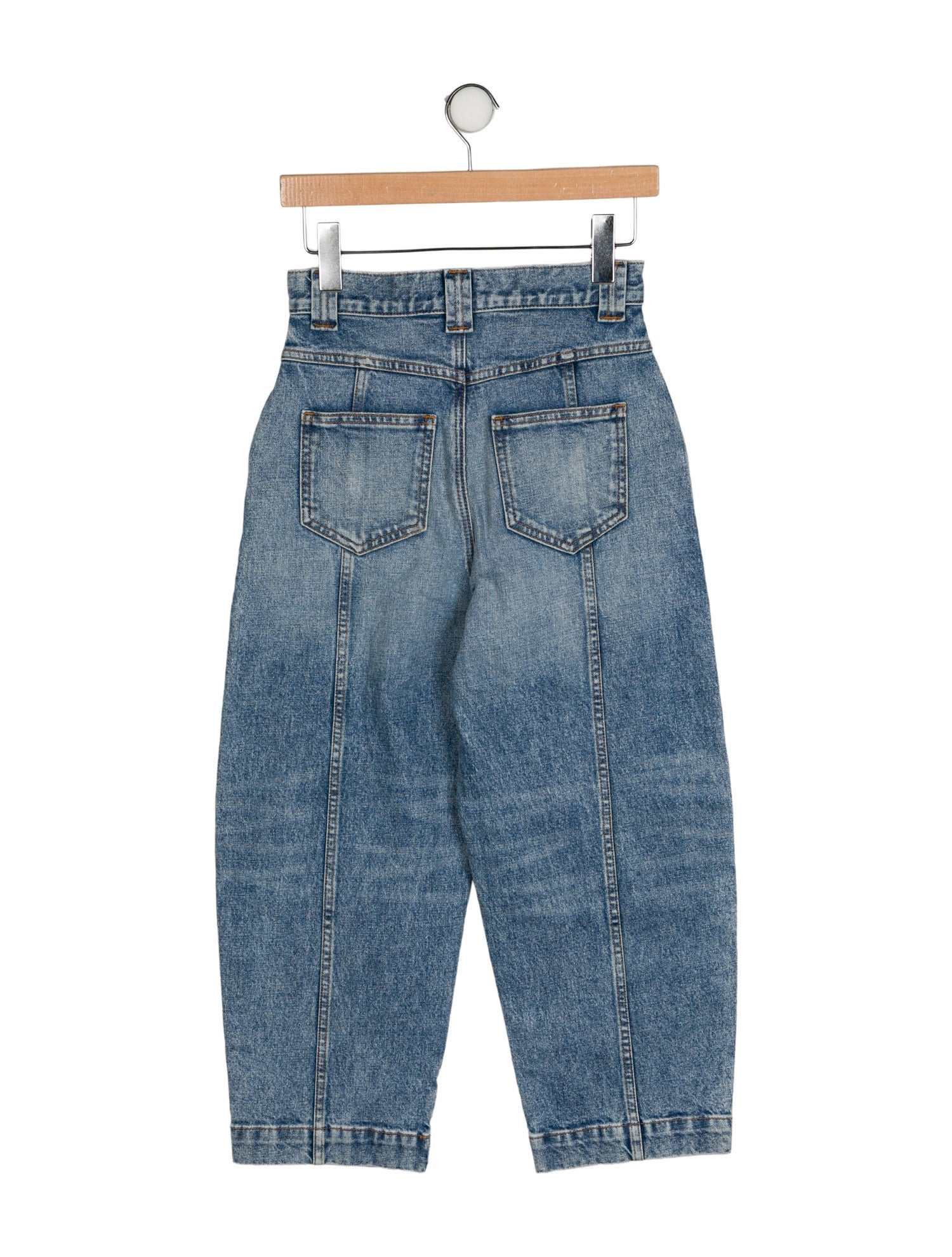Khaite High-Rise Straight Leg Jeans